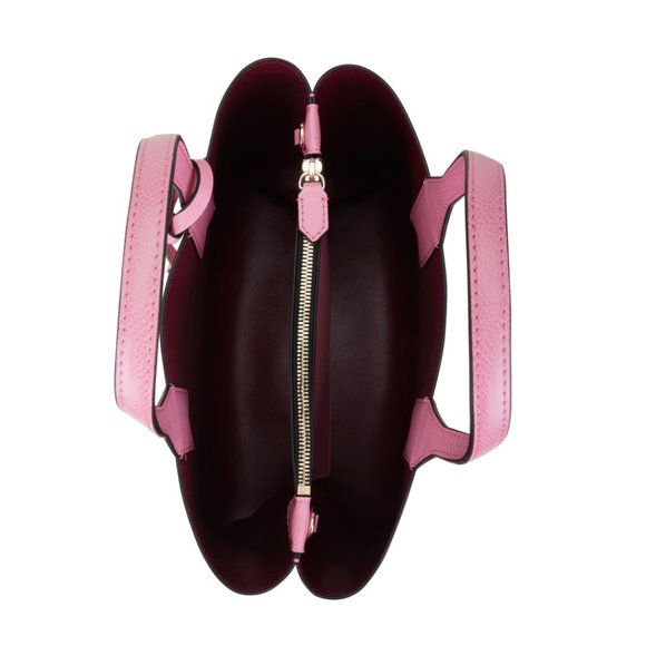 NEW EMPORIO ARMANI CAMELLIA/GRAPE MARC Tote - Picture 2 of 4